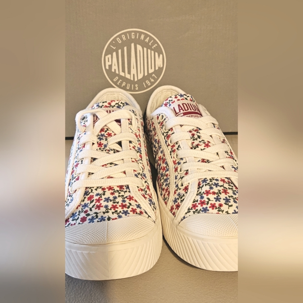 Palladium Floral Canvas Sneakers